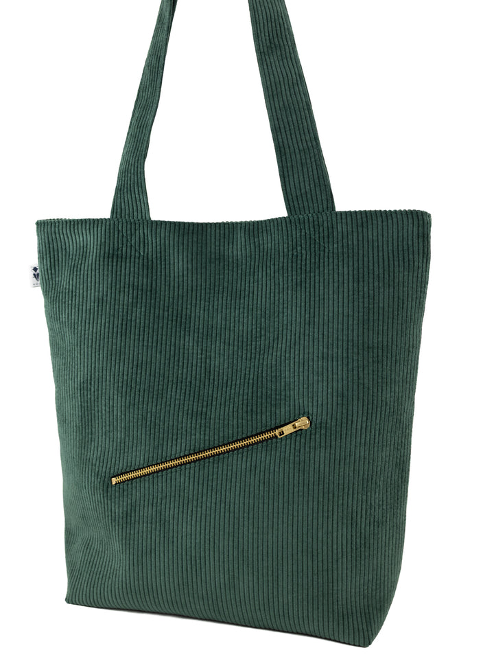 Cord Shopper Waldgrün