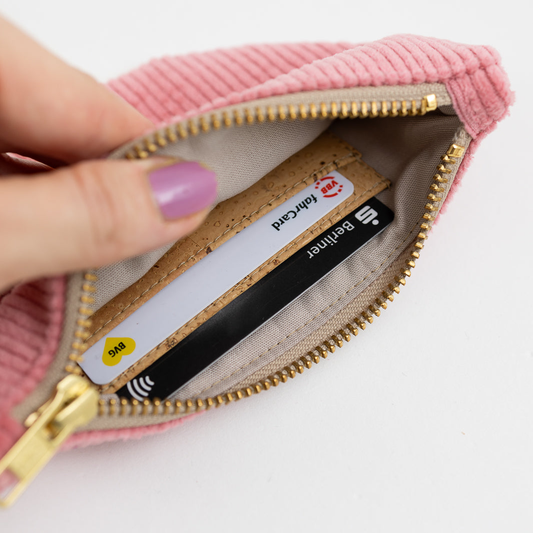 Moon Bag Geldbörse Cord Bubblegum