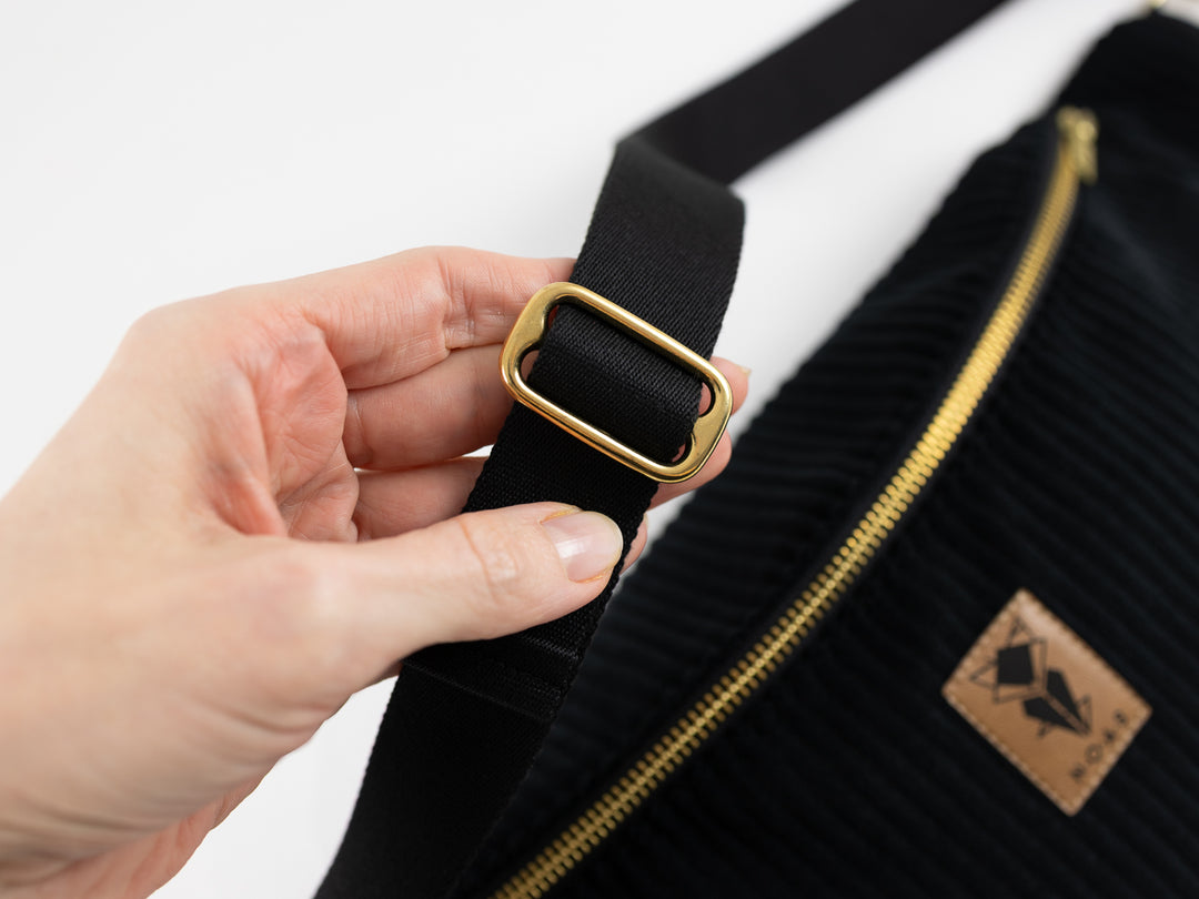 Bauchtasche CORD Schwarz Size L