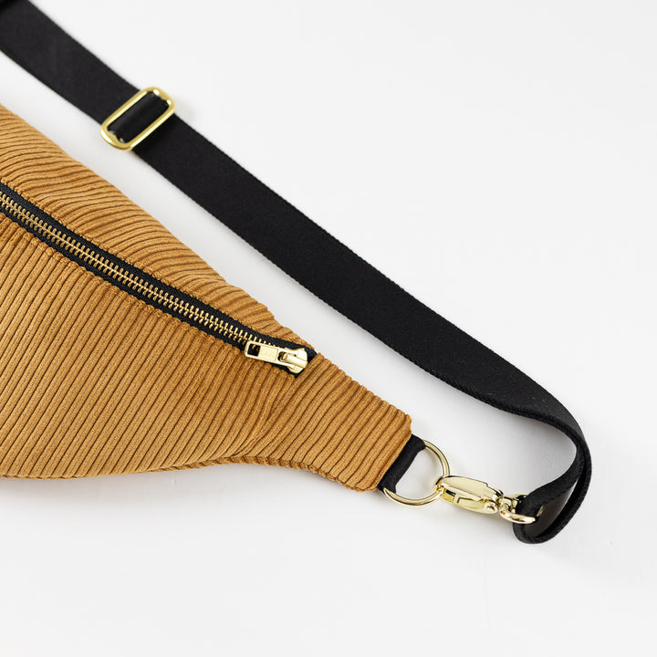 Bauchtasche Cord Honiggelb Size L