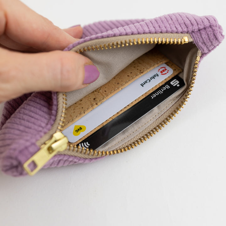 Moon Bag Geldbörse Cord Lilac