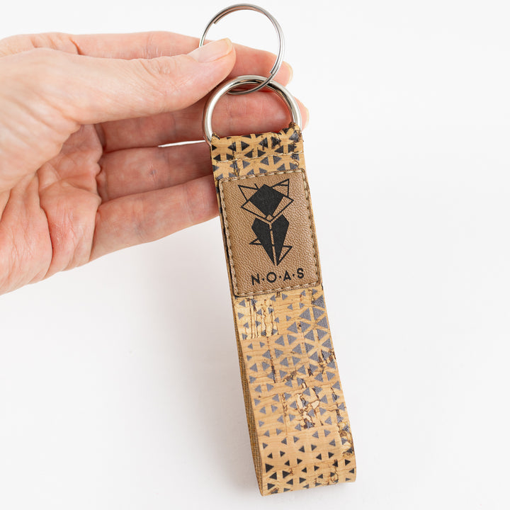 Kork Dreiecke Schlüsselanhänger