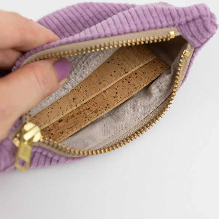 Moon Bag Geldbörse Cord Lilac