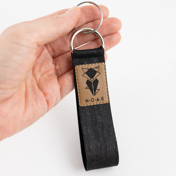 Kork Schwarz Schlüsselanhänger
