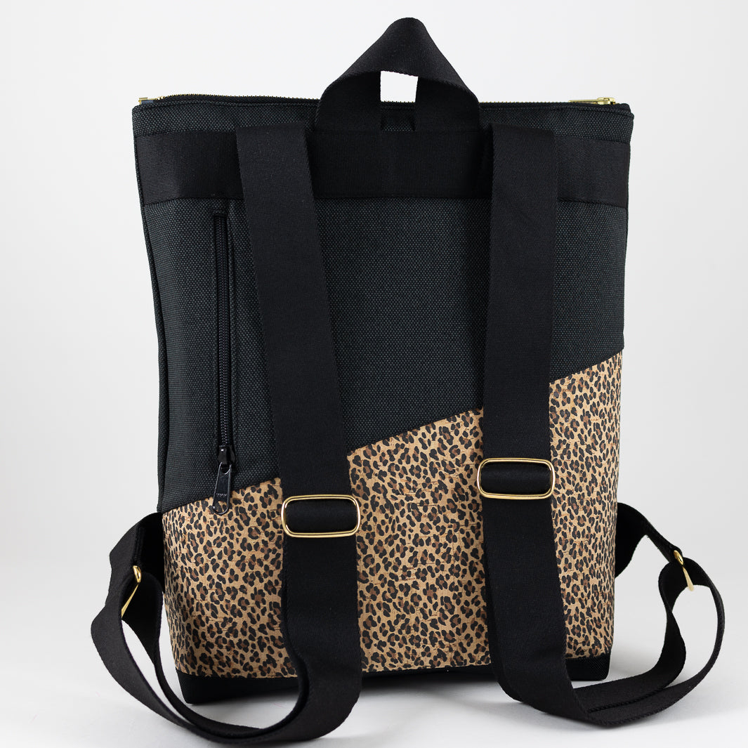 Mini-Rucksack Kork Leo mit Geheimfach