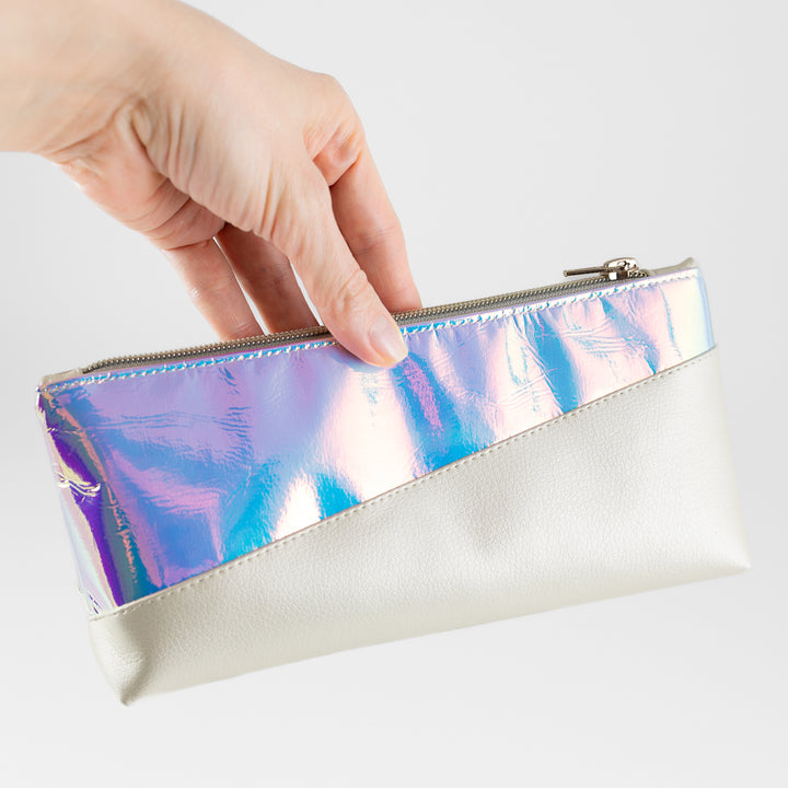 Kosmetiktasche Holo Rainbow Perlmutt