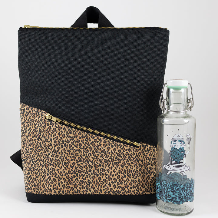 Mini-Rucksack Kork Leo mit Geheimfach