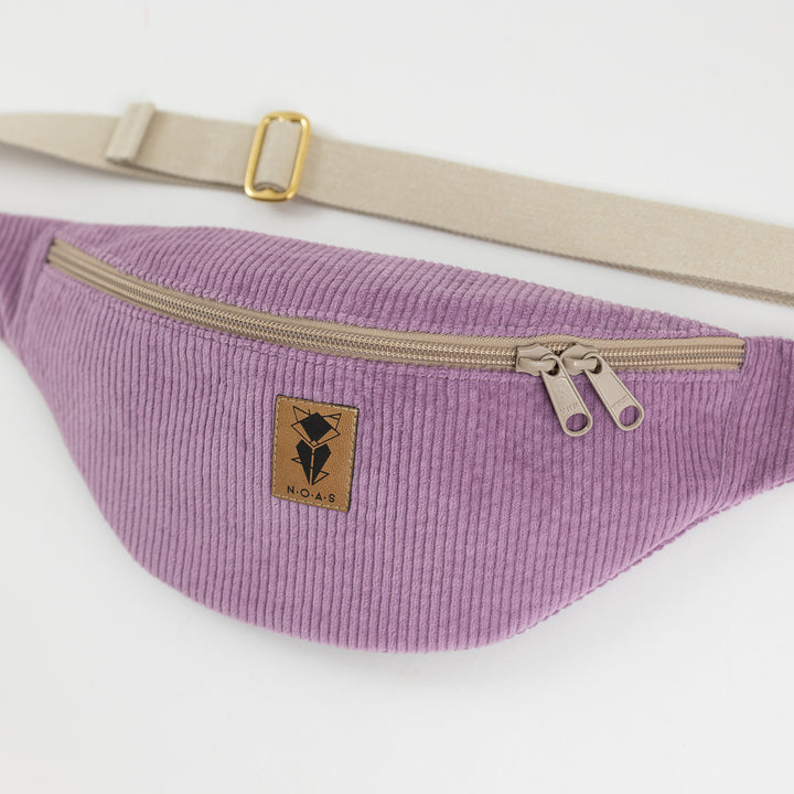 Bauchtasche  Cord Lilac Size M