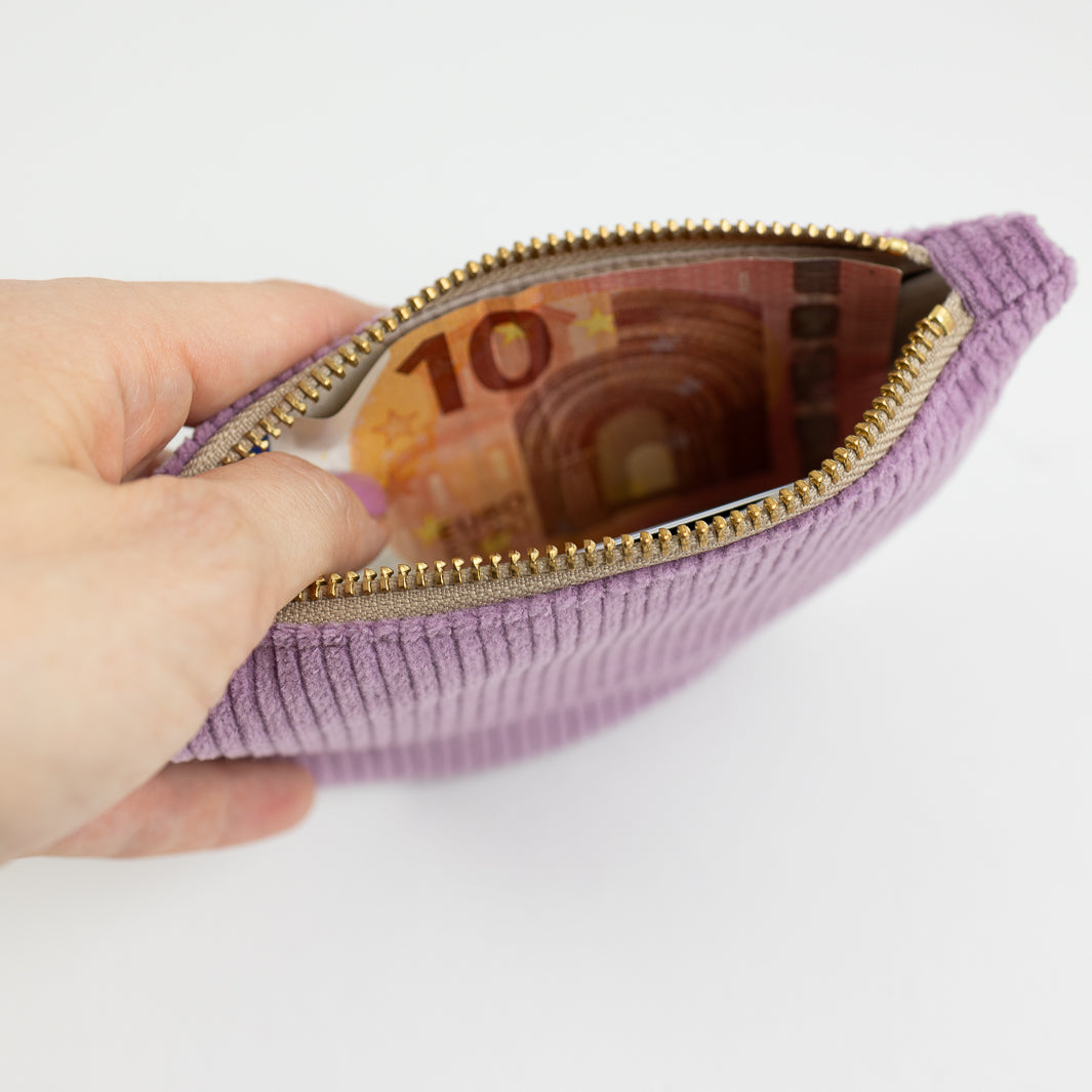 Moon Bag Geldbörse Cord Lilac