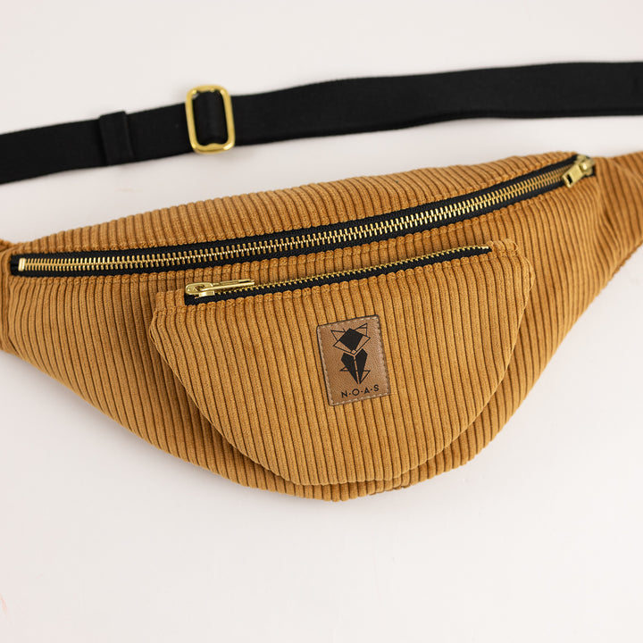 Bauchtasche Cord Honiggelb Size L