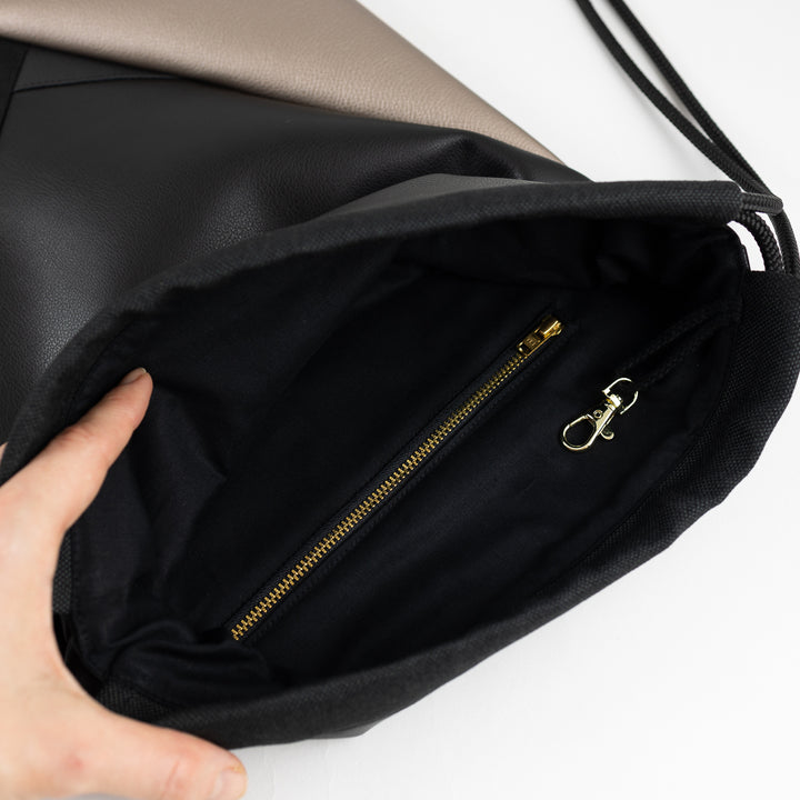 Turnbeutel Dreiecke Platin Gold