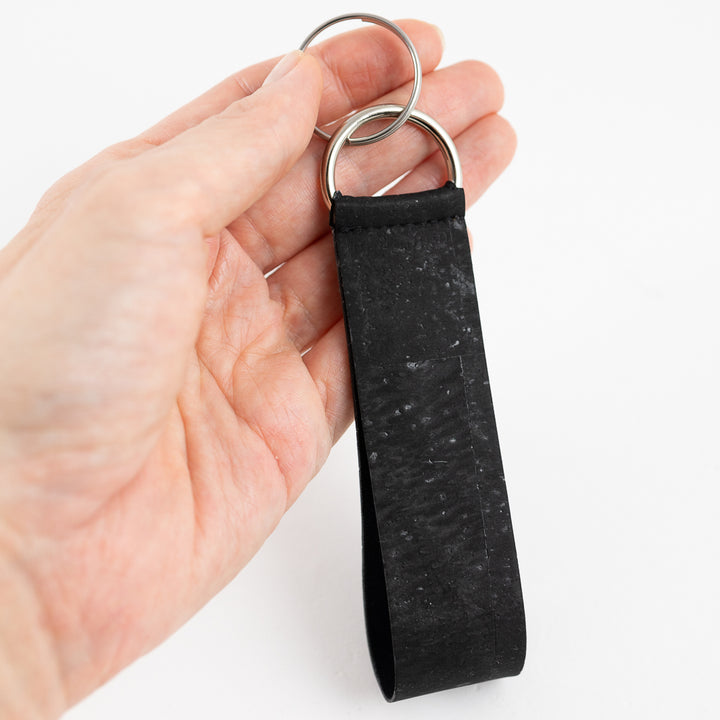 Kork Schwarz Schlüsselanhänger