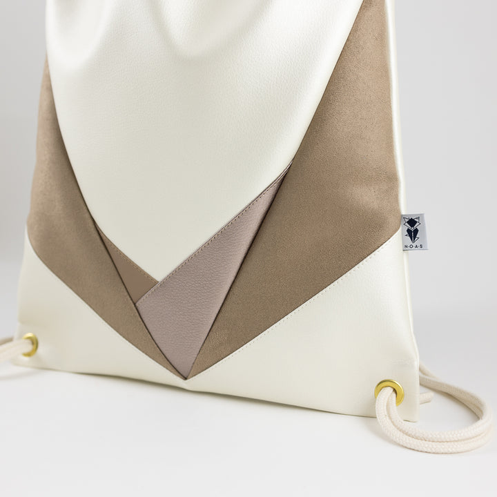 Turnbeutel Dreiecke Perlmutt