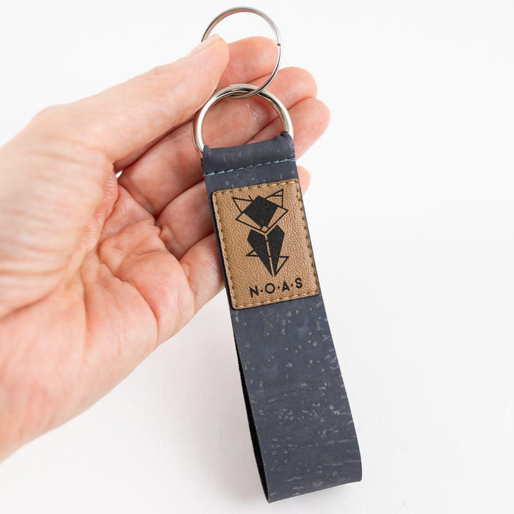 Kork Taubengrau Schlüsselanhänger