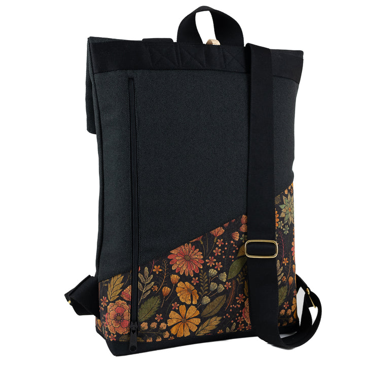 Rückenansicht mit gepolsterten Trägern und A4-Fach – komfortabler Sitz & smarter Stauraum.