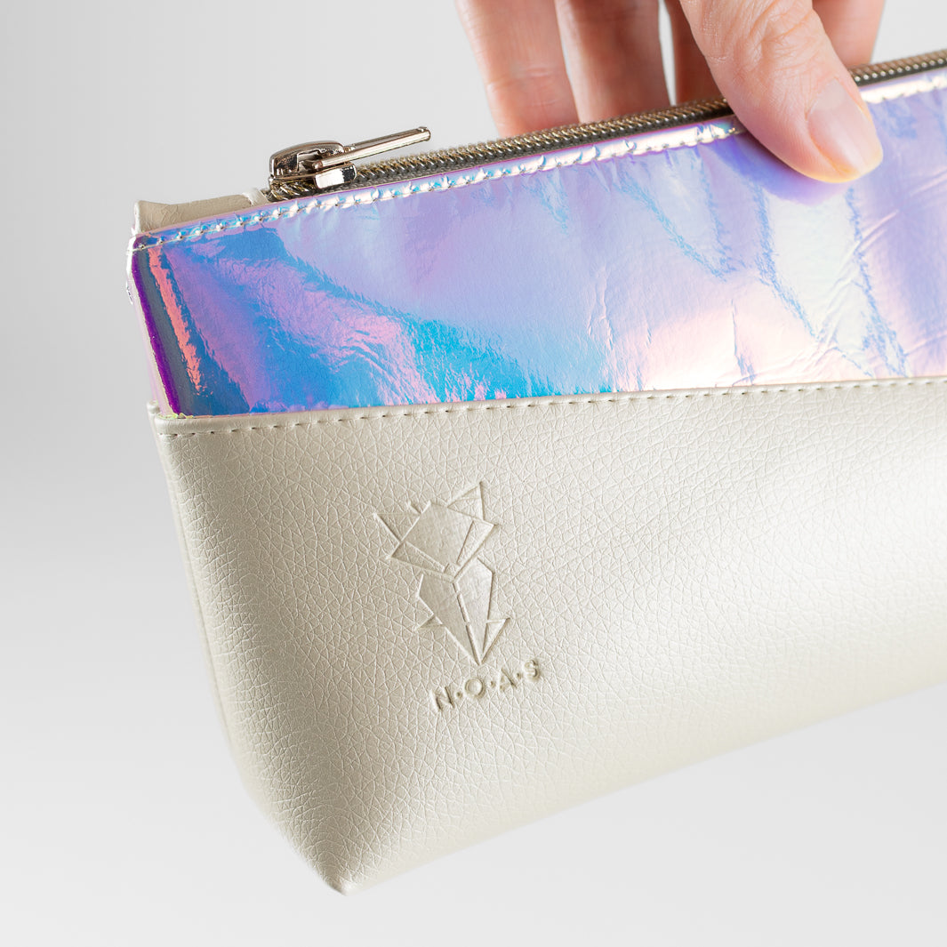 Kosmetiktasche Holo Rainbow Perlmutt