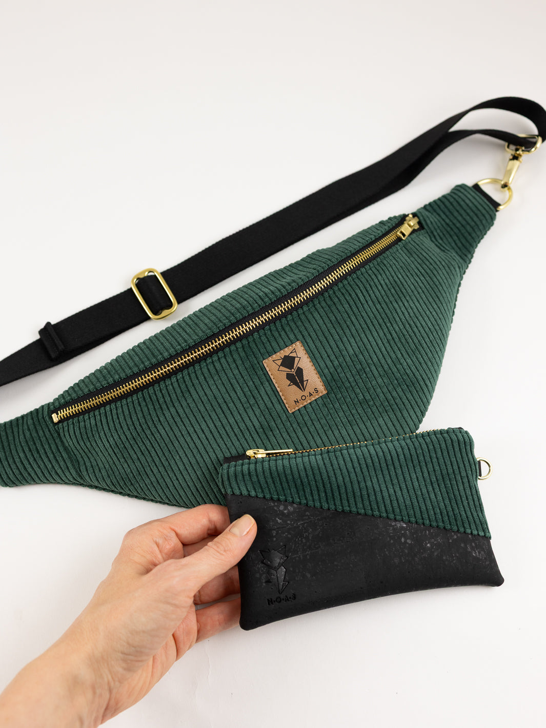 Bum Bag CORD Forest Green Size L