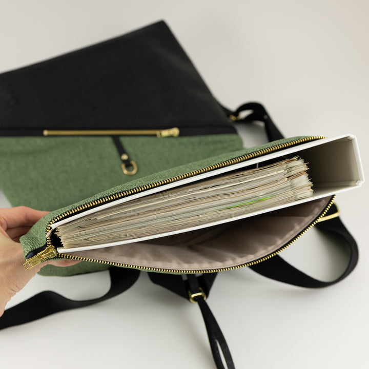 NOAS Rolltop Rucksack Büro-Ordner in Hauptfach