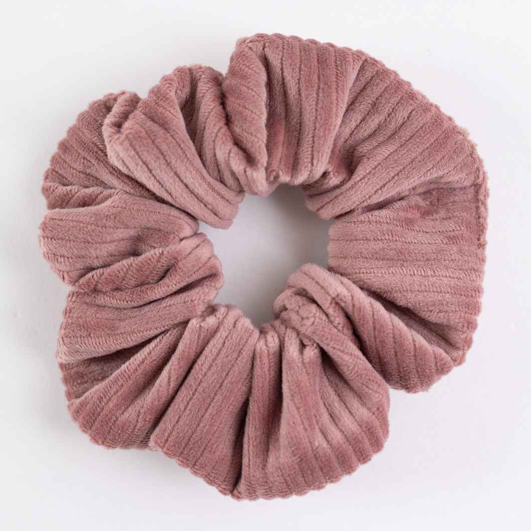 Scrunchie Cord Samt Altrosa