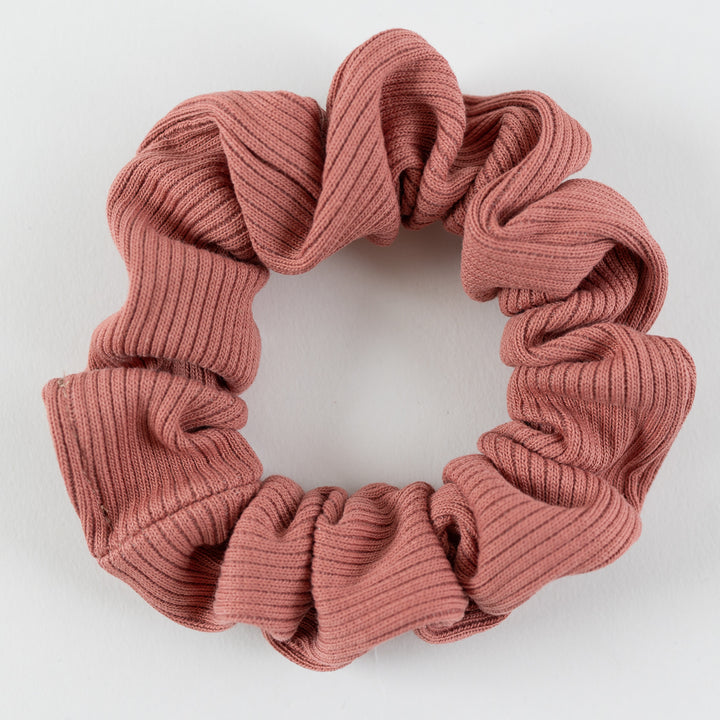 Mini Scrunchie Altrosa aus Biobaumwolle