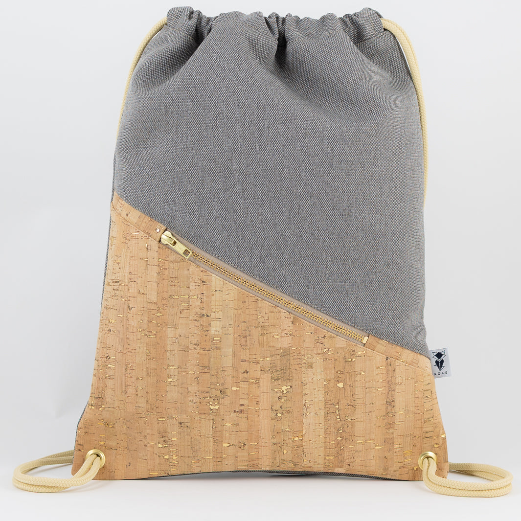 Wähle deine Materialkombination - Turnbeutel Kork & Canvas