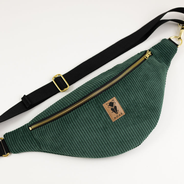 Bum Bag CORD Forest Green Size L