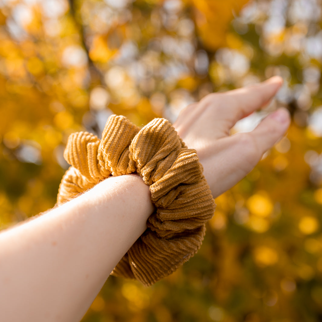 Scrunchie Cord Senfgelb