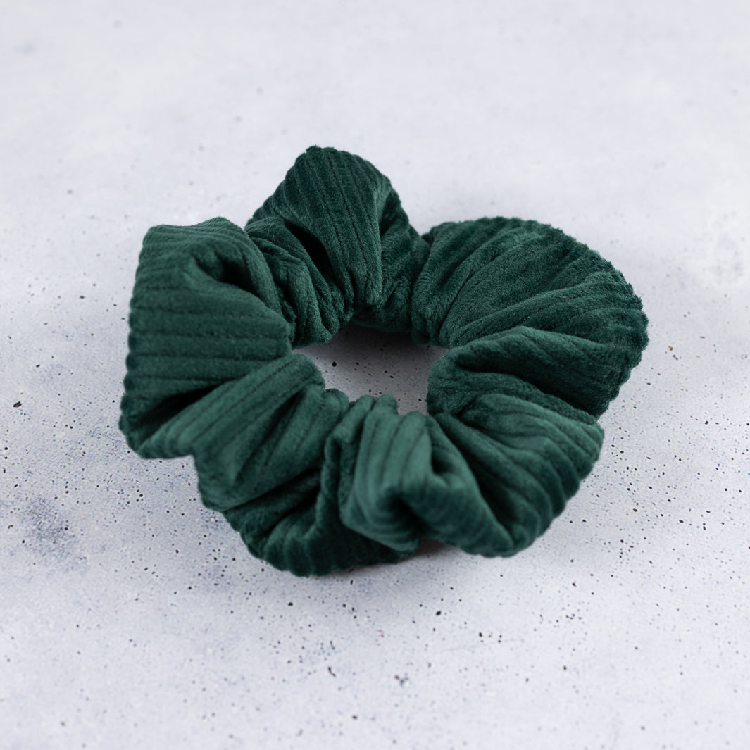 Scrunchie Cord Samt Waldgrün