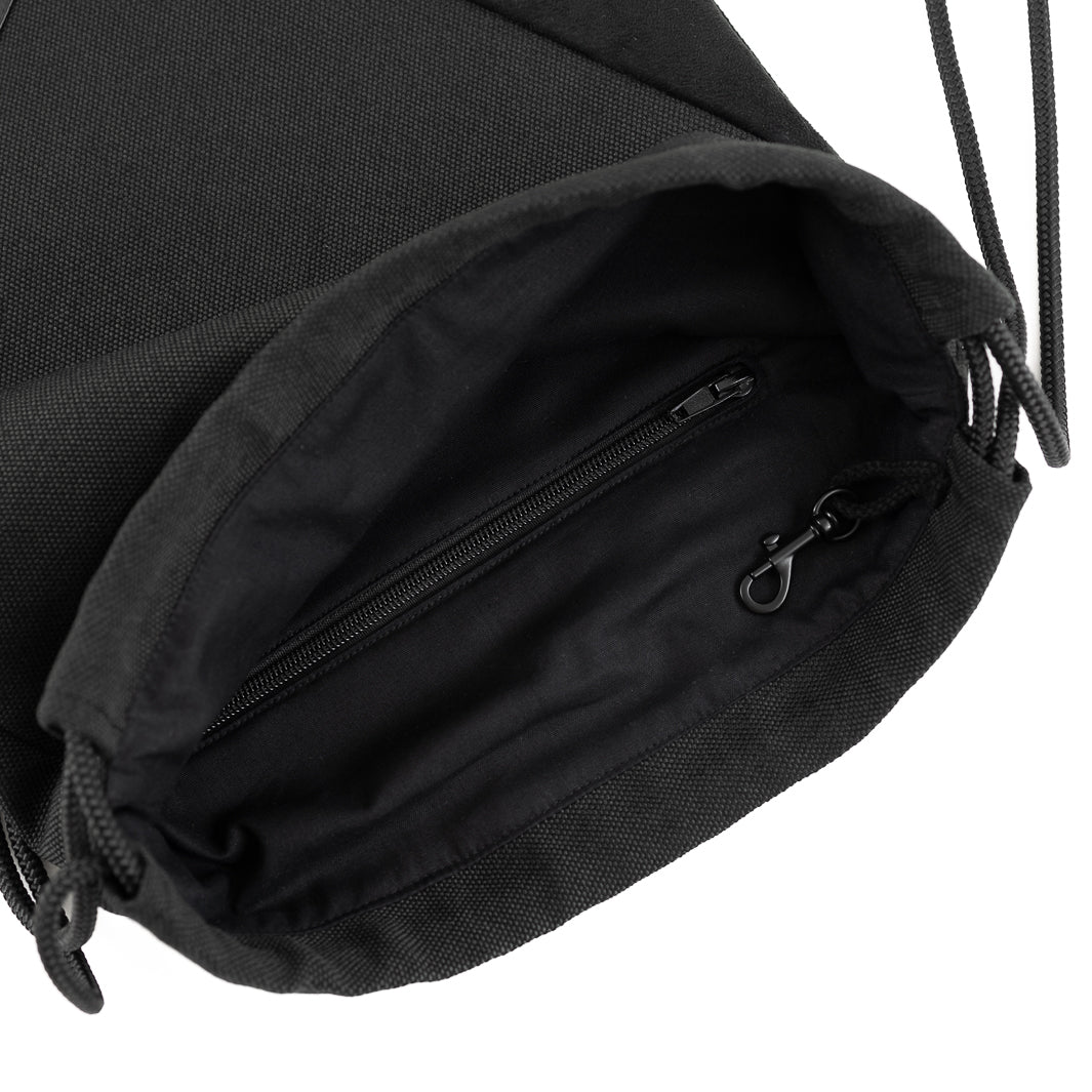 Turnbeutel Dreiecke Canvas All Black