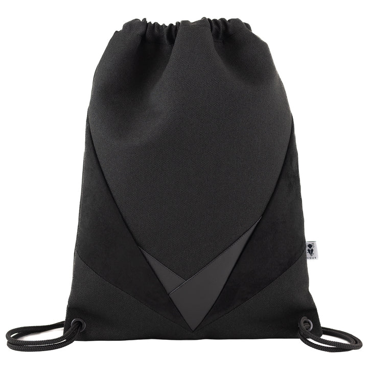 Turnbeutel Dreiecke Canvas All Black